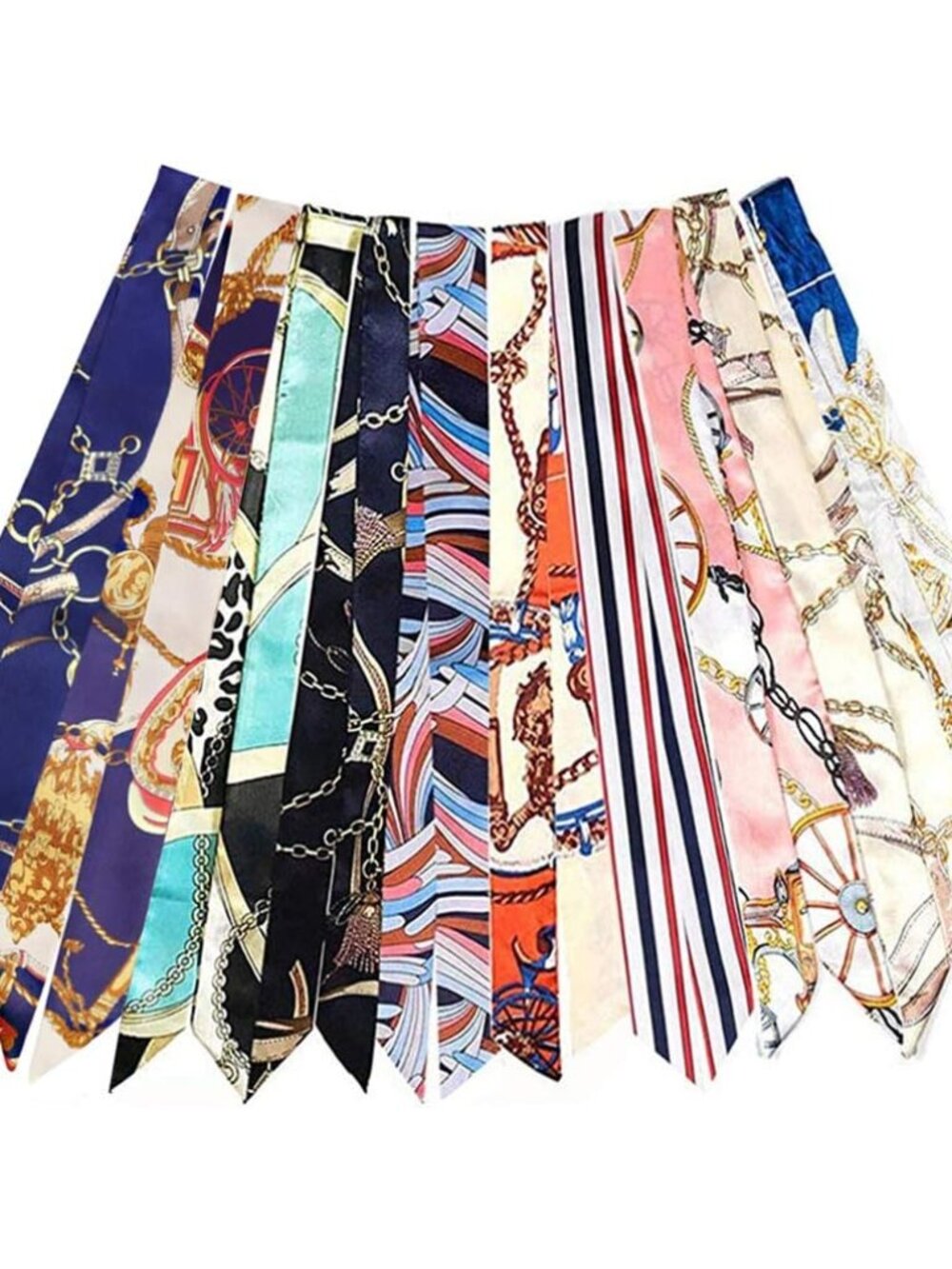2/6/10Pack Scarf Bags for Women Handbag Scarfs Band Hair Neck Scarves Fashion Gi